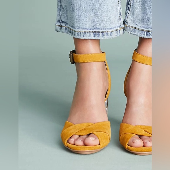 SeeByChloe Isida Suede and Mother-of-Pearl Block Heels - Picture 2 of 2